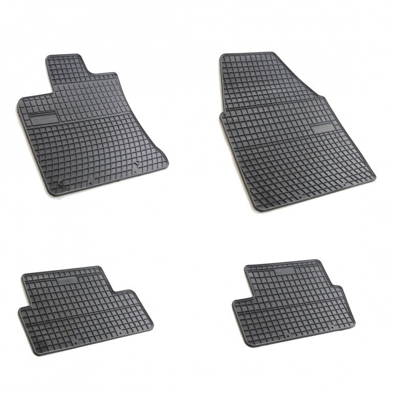 Set 4 covorase/presuri din cauciuc negru antiaderent dedicate NISSAN QASHQAI I 2007-2013
