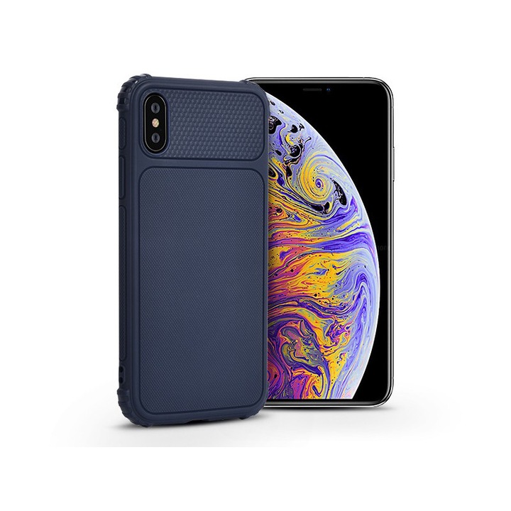Husa pentru Apple iPhone XS Max, Devia, Silicon, Albastru
