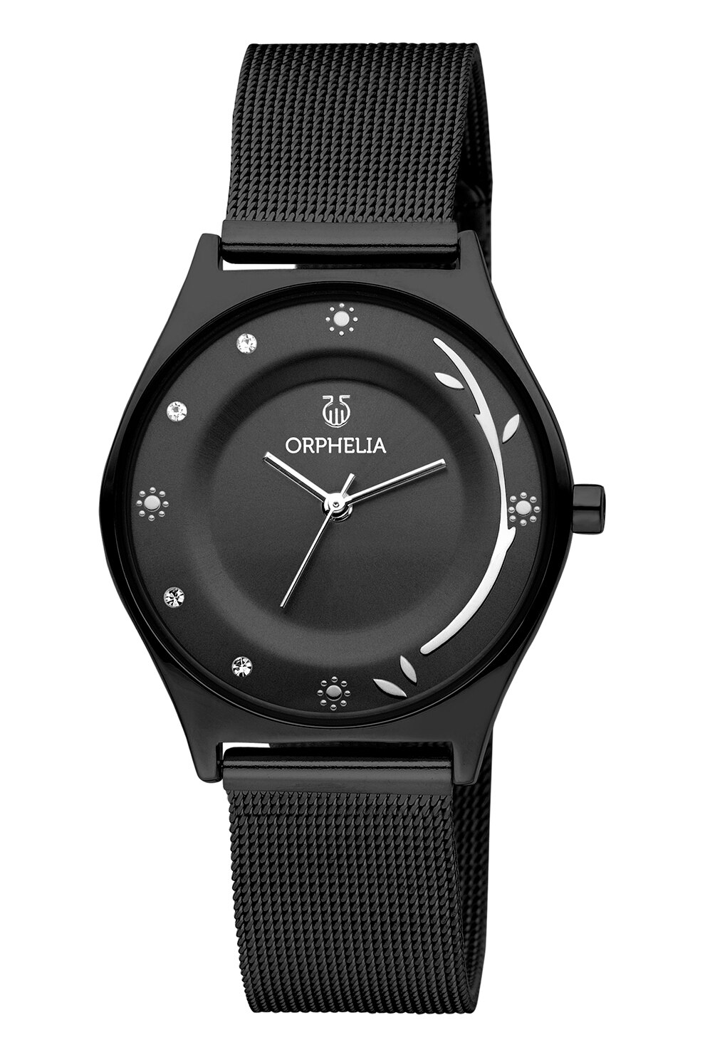 Orphelia, Ceas cu bratara cu aspect de plasa, Negru