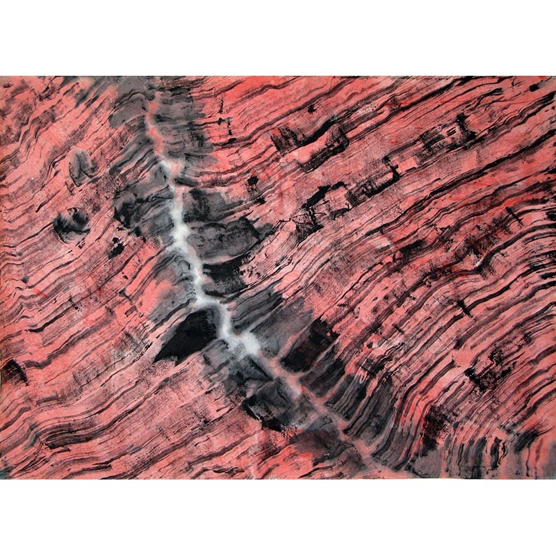 Tablou canvas, produs DekoStore, pentru dormitor/living/birou, inramat pe cadru de lemn, print HD, Cicatrice in lemn, 40x30 cm