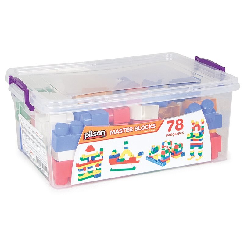 Set de constructie in cutie 78 piese Master Blocks