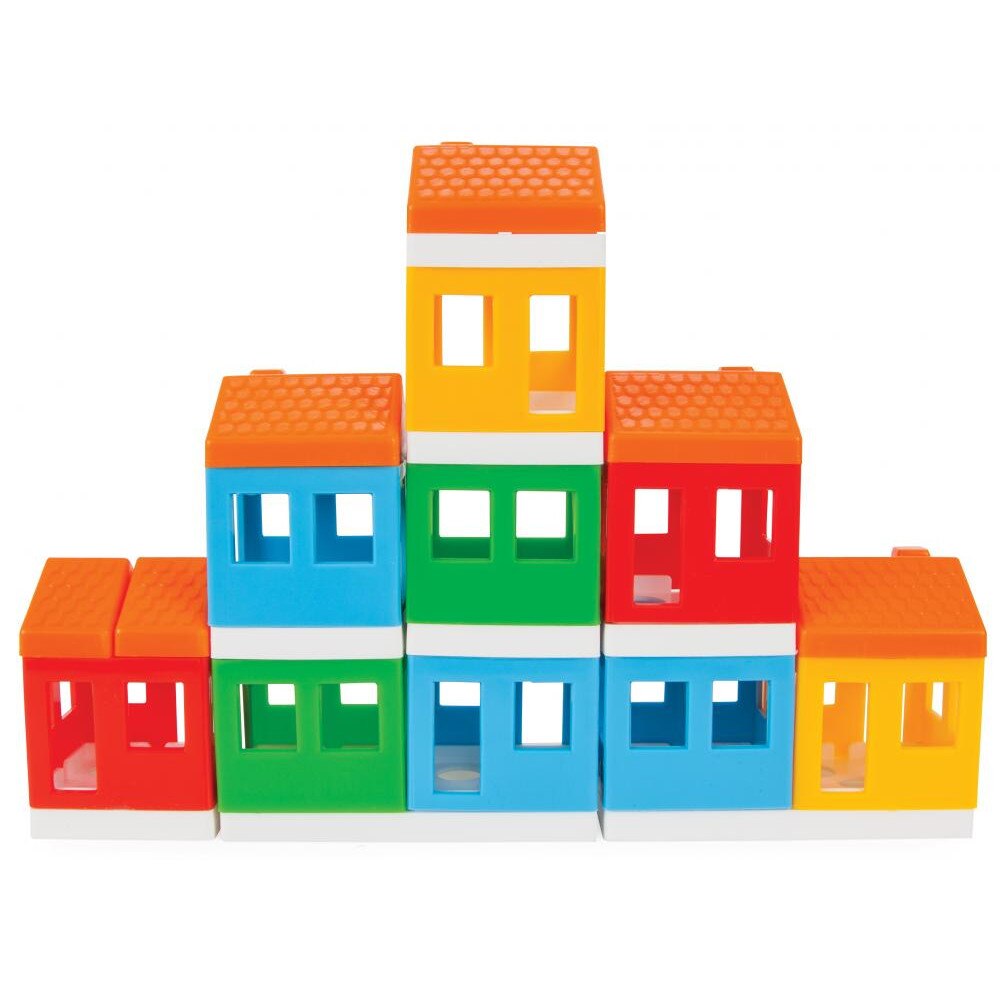 Set de constructie Mini City cu 32 piese in cutie