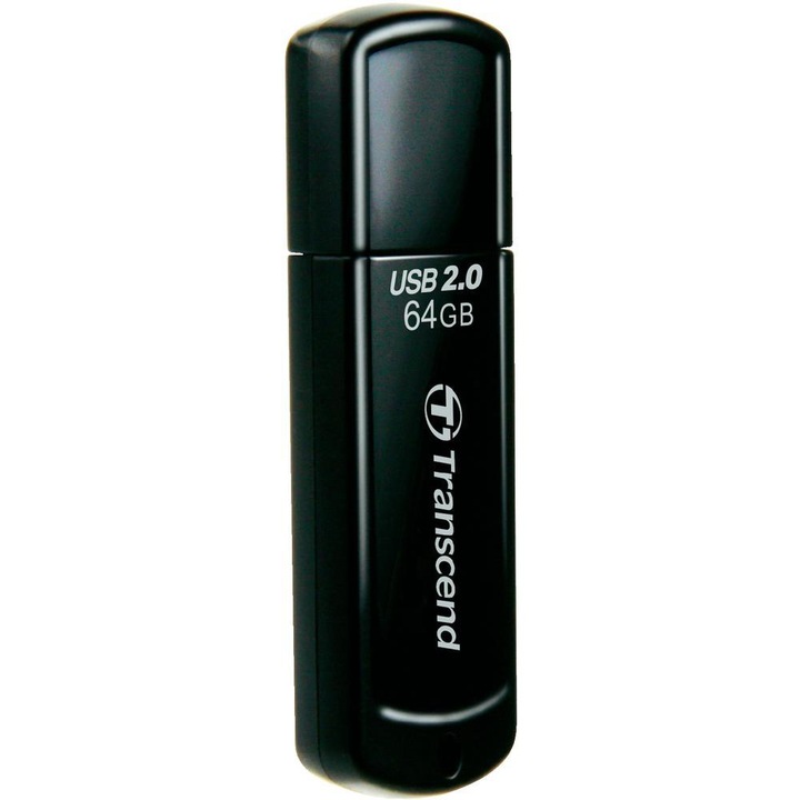USB памет Transcend JetFlash® 350 64GB, USB 2.0, Black