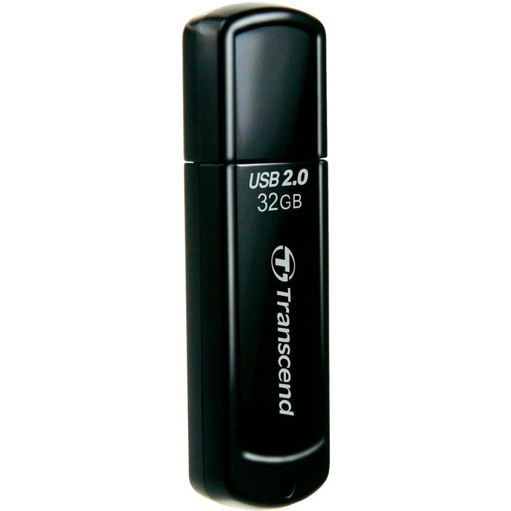Памет USB Transcend JetFlash® 350 32GB, USB 2.0, Black