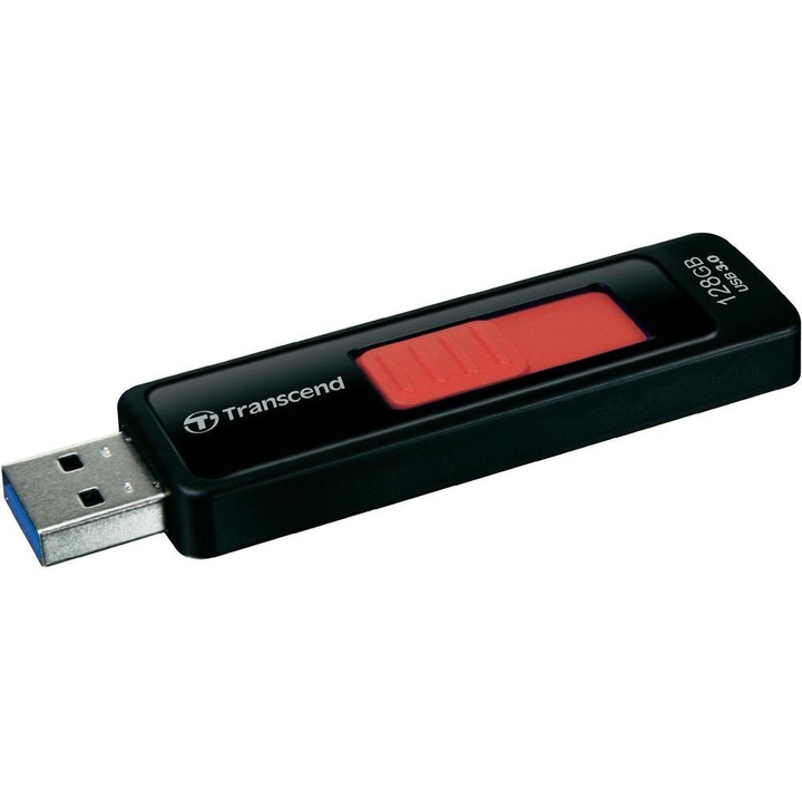 Memorie USB Transcend JetFlash® 760 128GB, USB 3.0, Black/Red