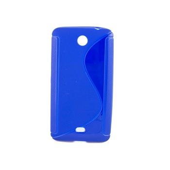 Husa silicon, Microsoft Lumia 430 SLine, Albastru Husa silicon, Microsoft Lumia 430 SLine, Albastru