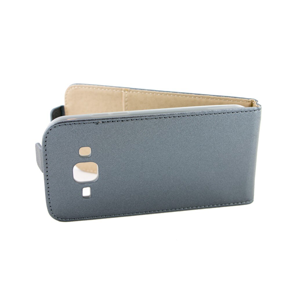 Husa piele, ECO Slim, Pocket Samsung GalaxyJ1, Gri