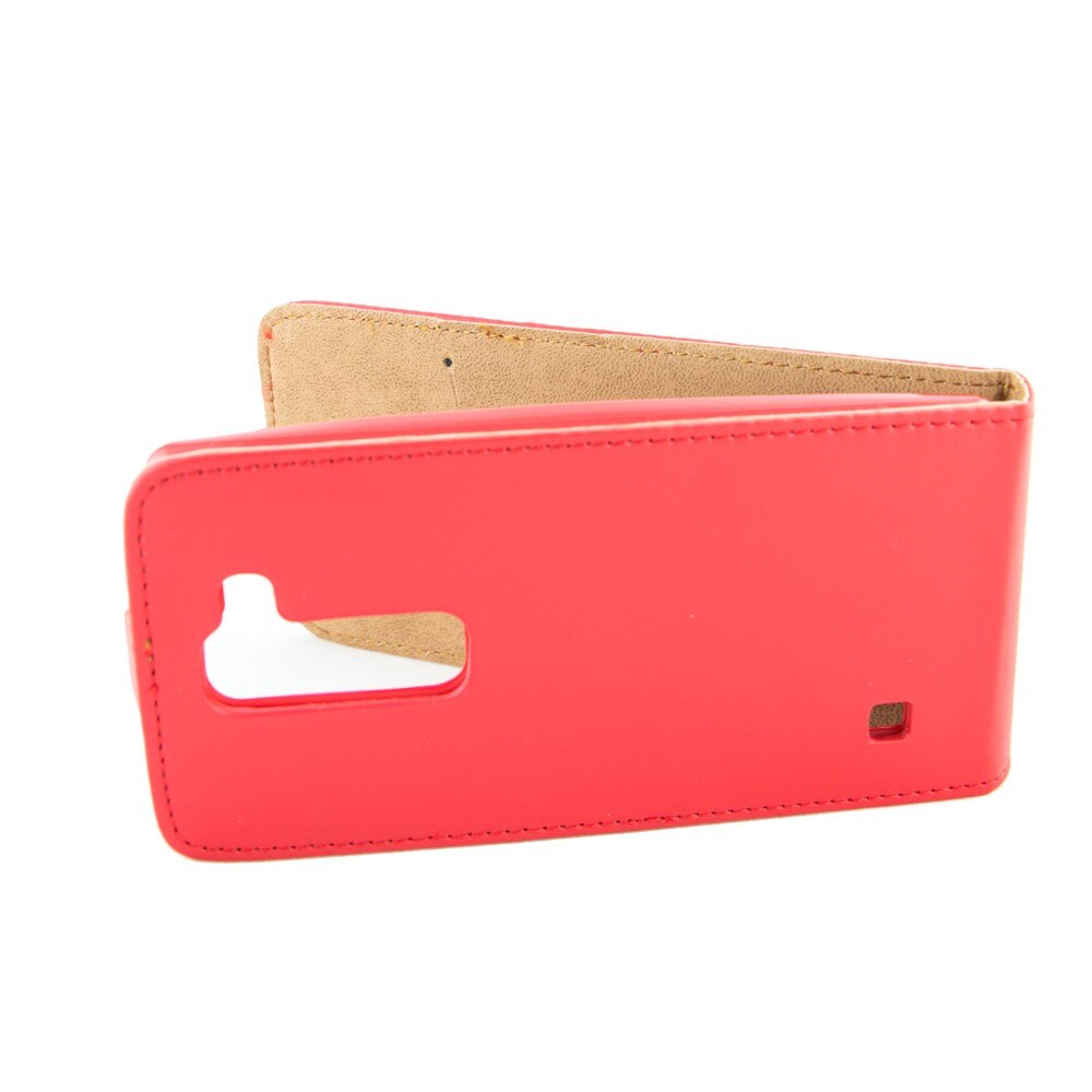 Husa piele, ECO Slim Flexi LG LSpirit H440N, Rosu