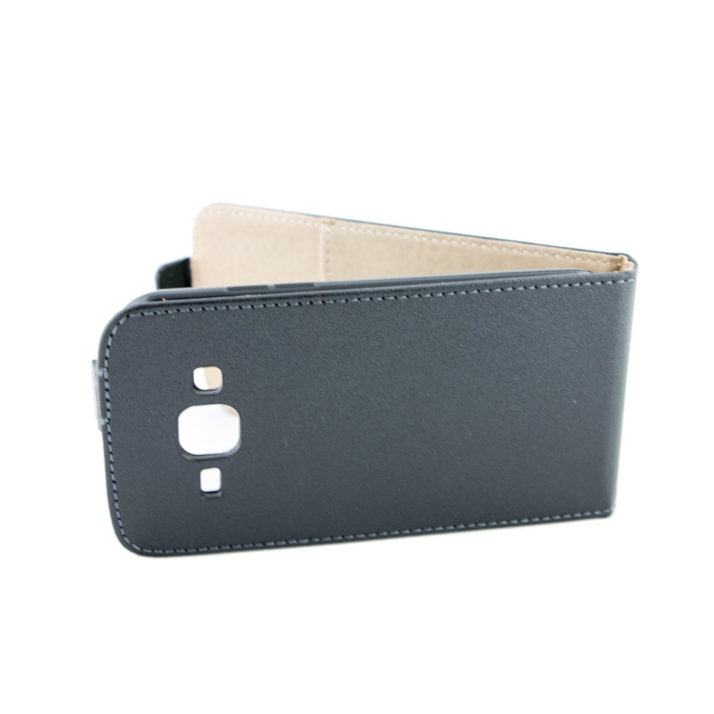 Husa piele, ECO Slim, Pocket Samsung GalaxyJ1, Negru