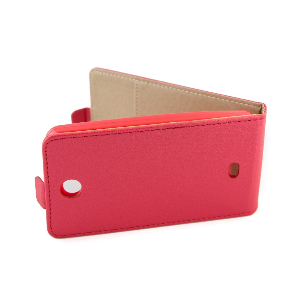 Husa piele, Eco Slim, Microsoft Lumia 430, Rosu