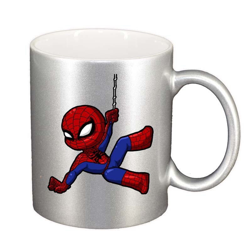 Cana Spiderman, argintiu sidefata, 330ml, D105