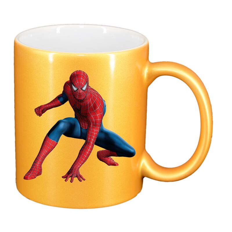 Cana Spiderman, auriu sidefata, 330ml, D114