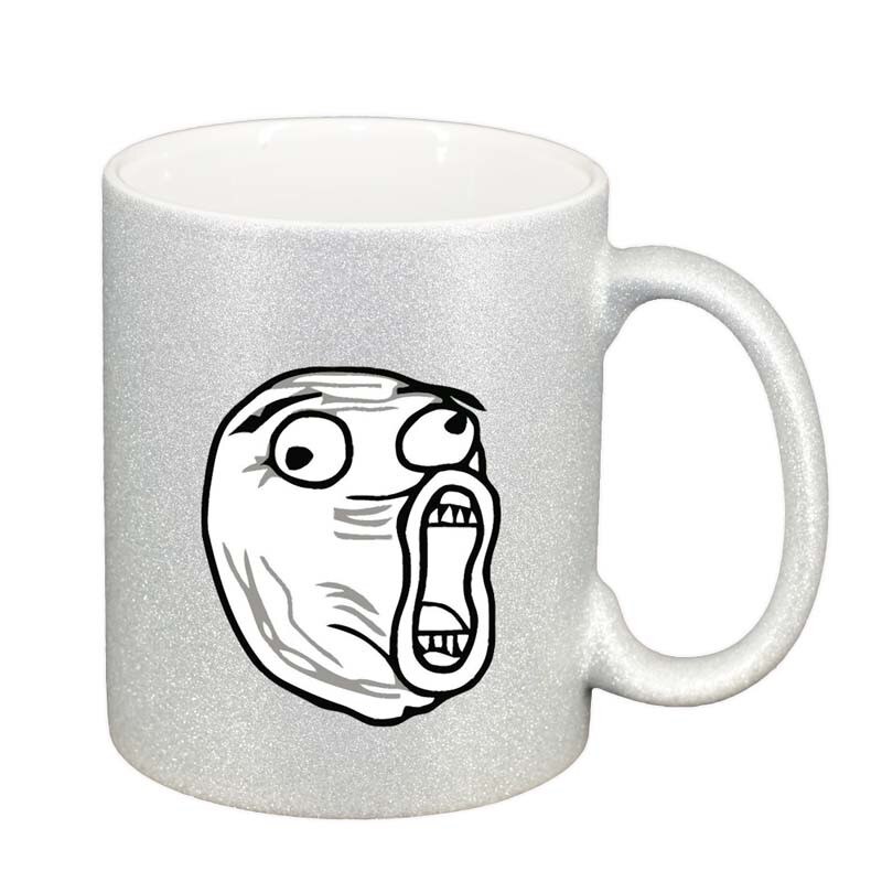 Cana Meme, argintiu sidefata glitter, 330ml, D135