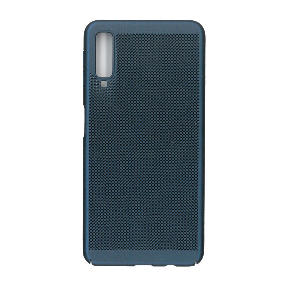 Husa de protectie spate, EuroCell Air, cu perforatii pentru Samsung Galaxy A7 2018, albastru