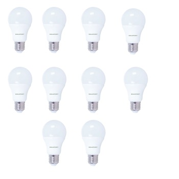 Set 10 becuri LED Blaupunkt A65, 15W, A+, 100W, E27, 4000 K, lumina alba, neutra Set 10 becuri LED Blaupunkt A65, 15W, A+, 100W, E27, 4000 K, lumina alba, neutra