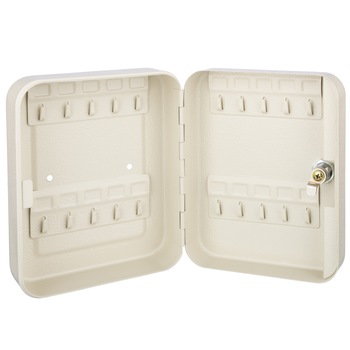 Cutie Metalica Soundvox Pentru Depozitarea Cheilor, Cuier Interior si Cheie, Bej Cutie Metalica Soundvox Pentru Depozitarea Cheilor, Cuier Interior si Cheie, Bej