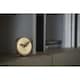 Ceas decorativ de masa, Nomon Atomo nuc/auriu d.10cm, H.10.5cm