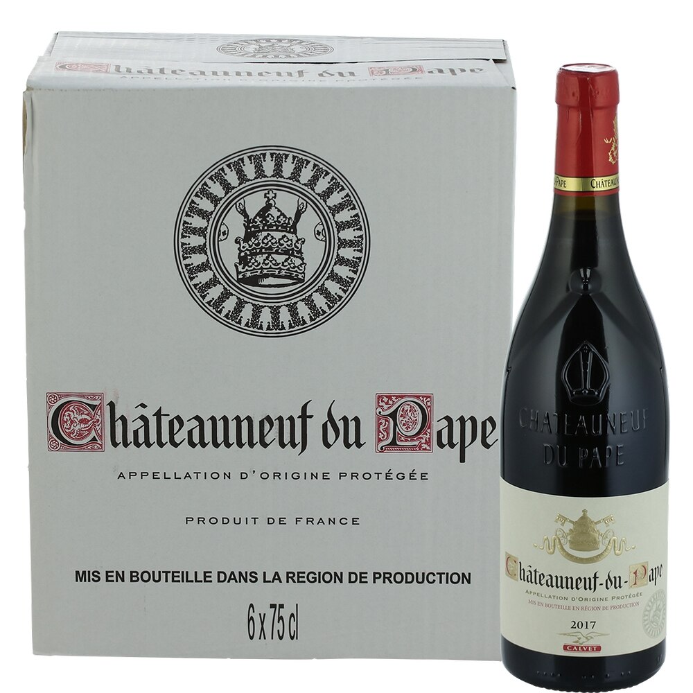 Vin Rosu Calvet Chateauneuf du Pape 0.75 l , 6 sticle