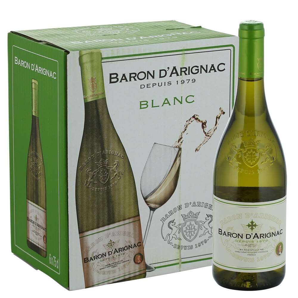 Vin Alb Baron d'Arignac Blanc 0.75 l , 6 sticle