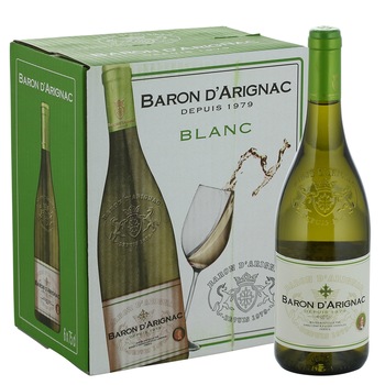 Vin Alb Baron d'Arignac Blanc 0.75 l , 6 sticle Vin Alb Baron d'Arignac Blanc 0.75 l , 6 sticle