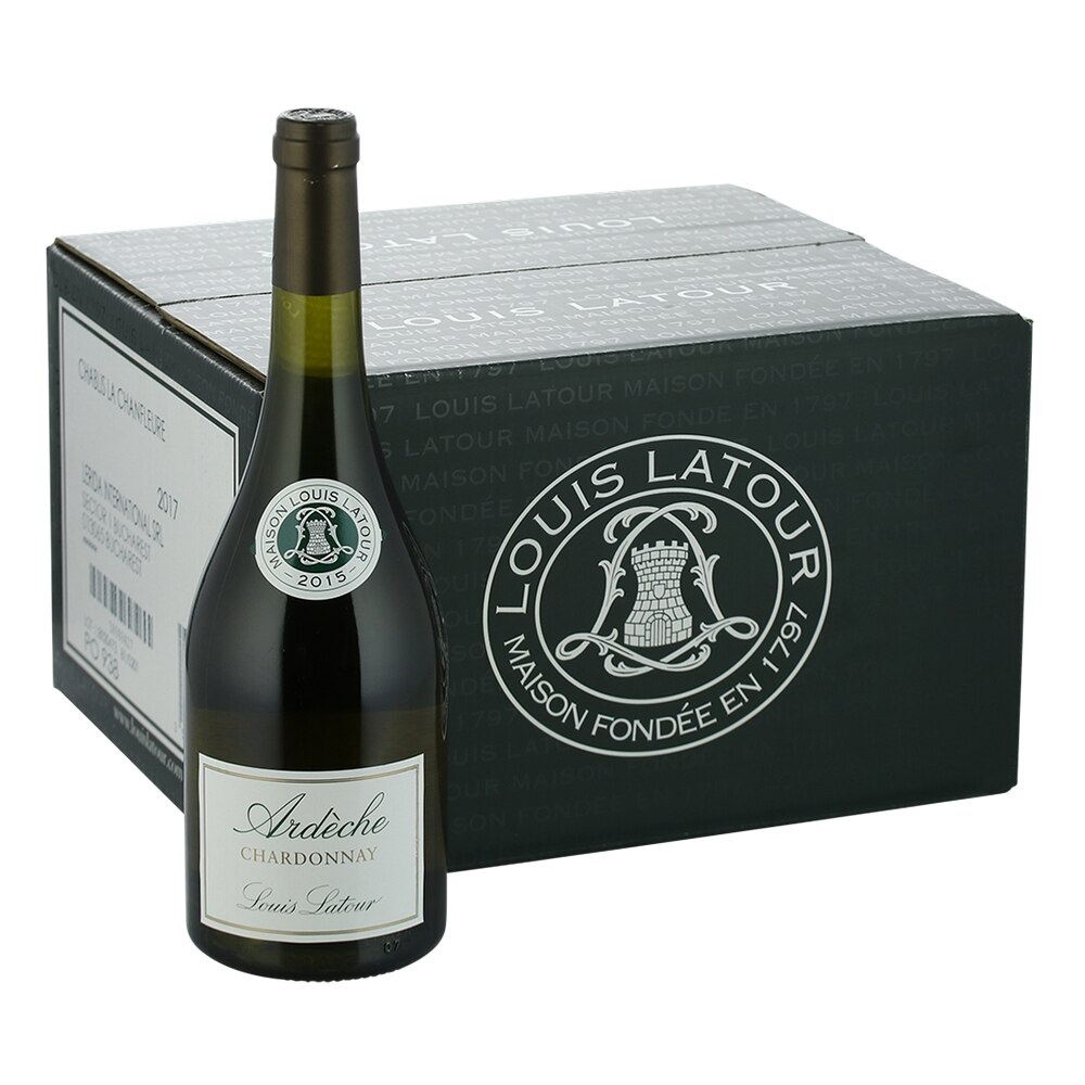 Vin Alb Louis Latour Ardeche Chardonnay 0.75 l , 6 sticle