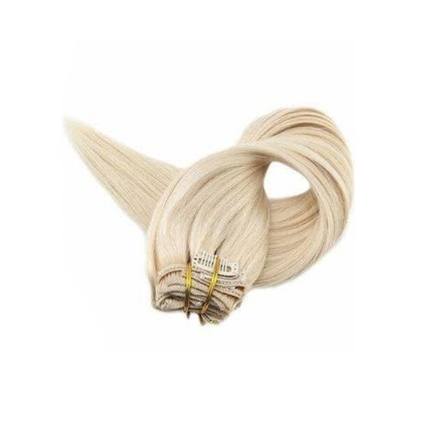 Set Extensii ​alcatuit din 8 piese de par Black Collection, Blond Deschis, 50 cm