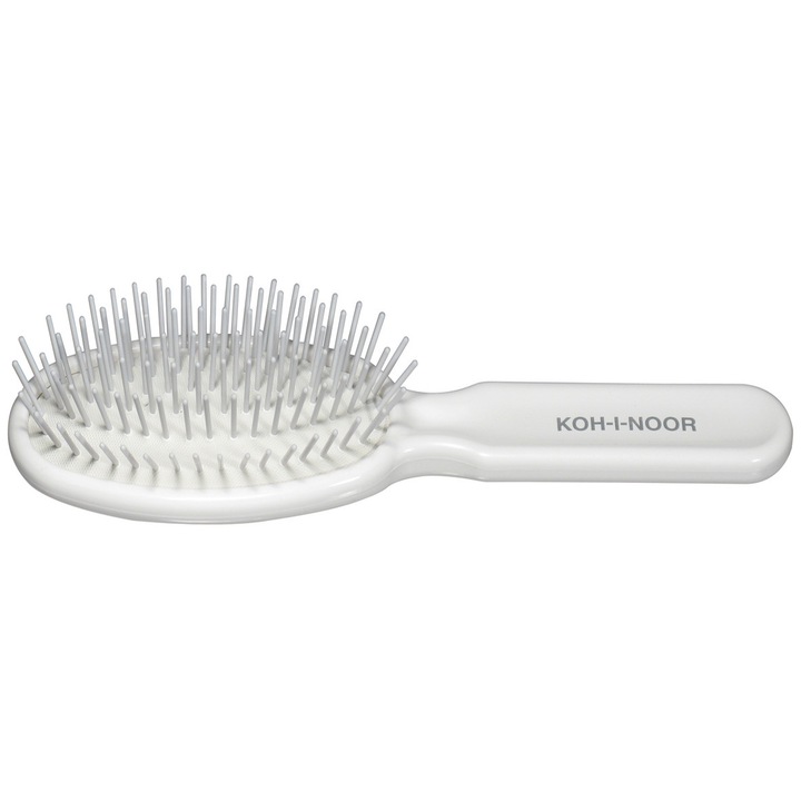 Perie pneumatica alba cu peri cilindrici din plastic, Koh-I-Noor, 8110V