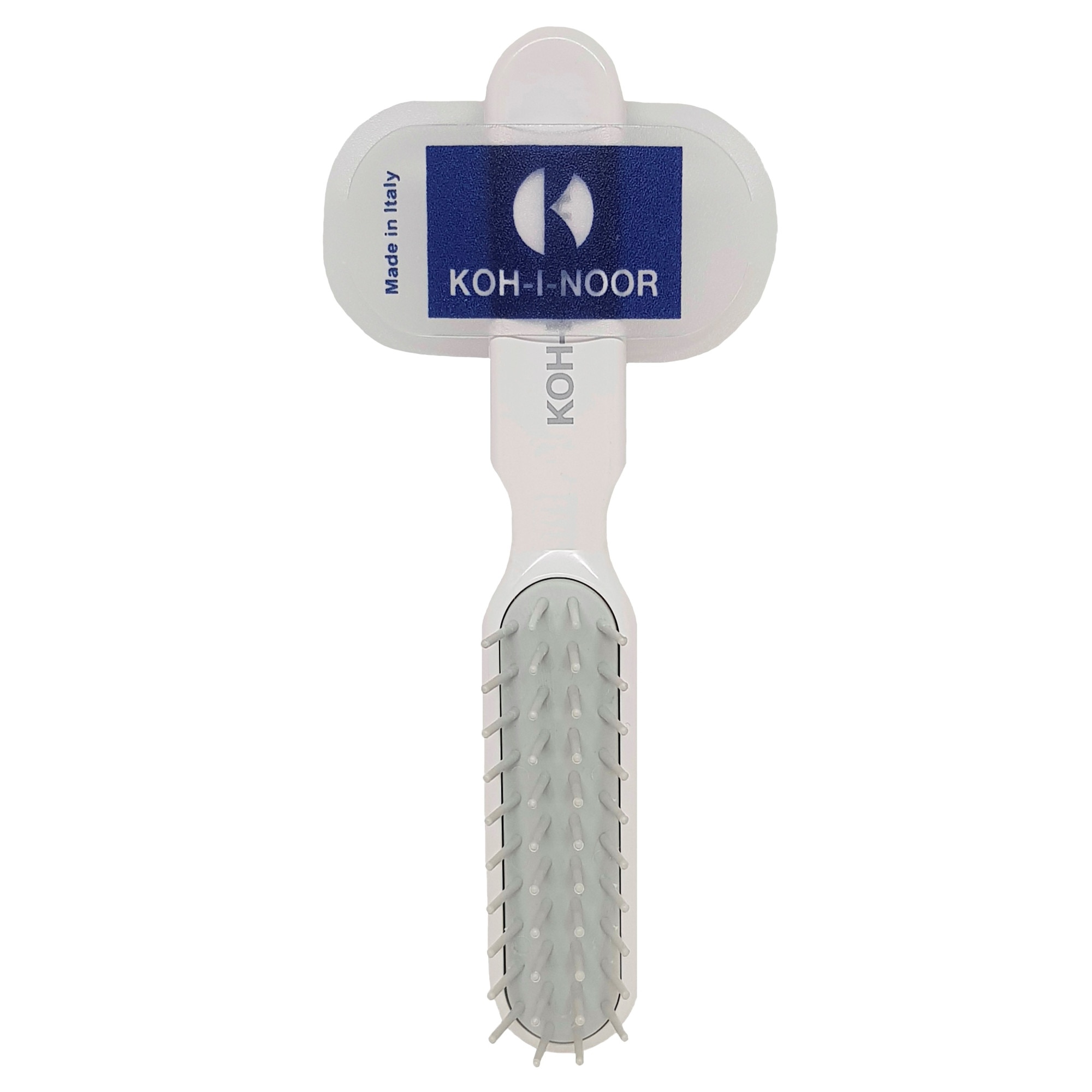 Perie pneumatica alba cu peri cilindrici din plastic, rezistenta la foen, Koh-I-Noor, 8114V