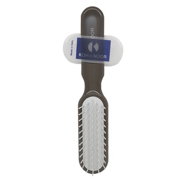 Perie pneumatica gri cu peri cilindrici din plastic, rezistenta la foen, Koh-I-Noor, 8115S Perie pneumatica gri cu peri cilindrici din plastic, rezistenta la foen, Koh-I-Noor, 8115S