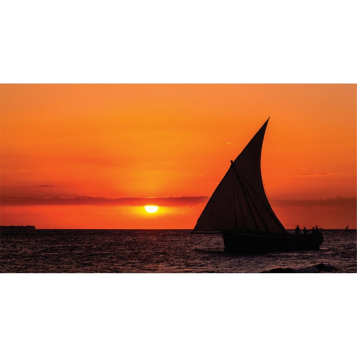 Fototapet Barca in apus, 200x130cm