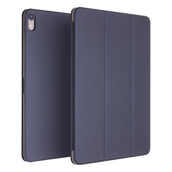 Husa iPad Pro 11 (2018), Qialino, ultra slim, magnetica, stand, smart cover, culoare Albastru Husa iPad Pro 11 (2018), Qialino, ultra slim, magnetica, stand, smart cover, culoare Albastru