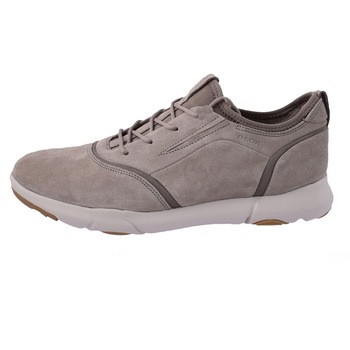 Pantofi tip adidasi de barbati, din piele naturala, Geox, U825AD-C6029-B2, taupe, Taupe Pantofi tip adidasi de barbati, din piele naturala, Geox, U825AD-C6029-B2, taupe, Taupe
