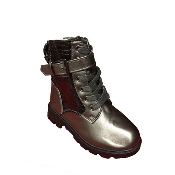 Ghete MRS fete,casual,culoarea gri,piele ecologica Ghete MRS fete,casual,culoarea gri,piele ecologica