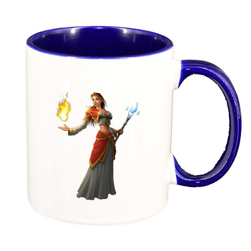 Cana WoW, interior albastru inchis, 330ml, D140