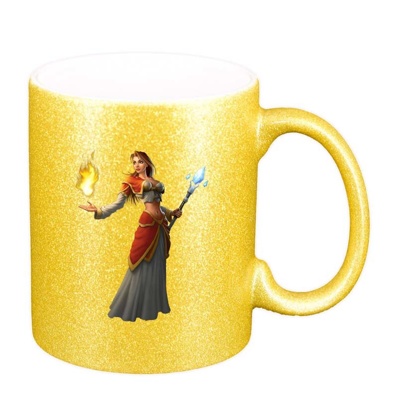 Cana WoW, auriu sidefata glitter, 330ml, D140