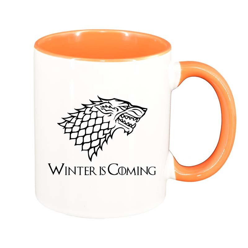 Cana GOT, interior portocaliu, 330ml, D149