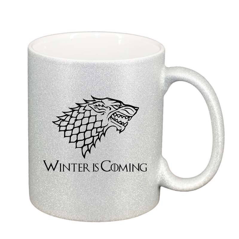 Cana GOT, argintiu sidefata glitter, 330ml, D149