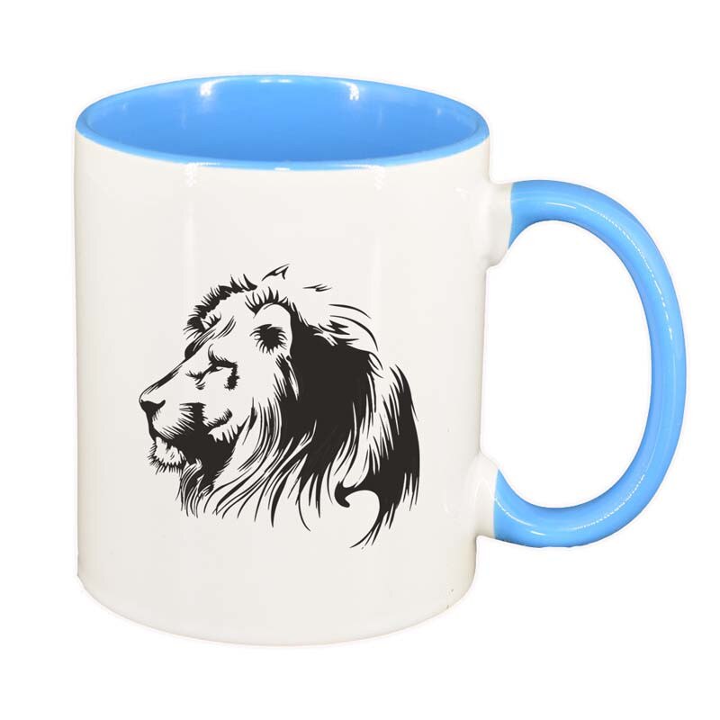 Cana Zodie, interior albastru, 330ml, D154