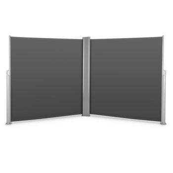 Paravan solar dublu Timeless Tools, retractabil, 2x 160 x 300 cm, Gri Paravan solar dublu Timeless Tools, retractabil, 2x 160 x 300 cm, Gri