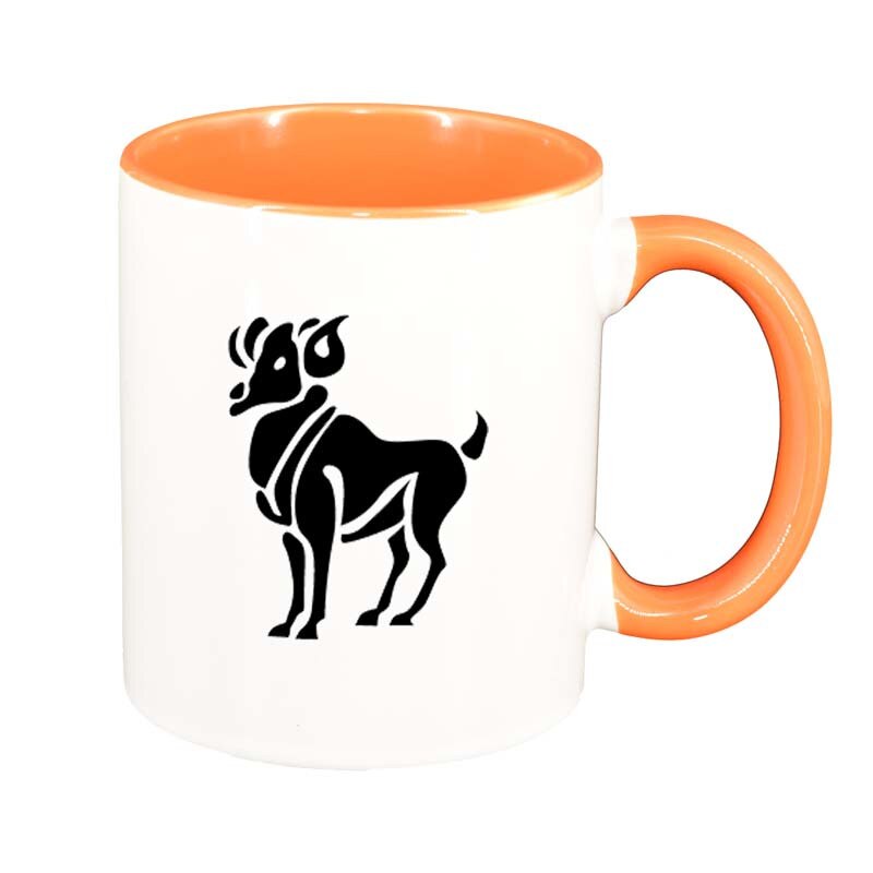 Cana Zodie, interior portocaliu, 330ml, D150