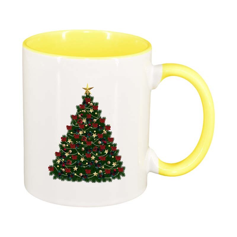 Cana Craciun, interior galben, 330ml, D165