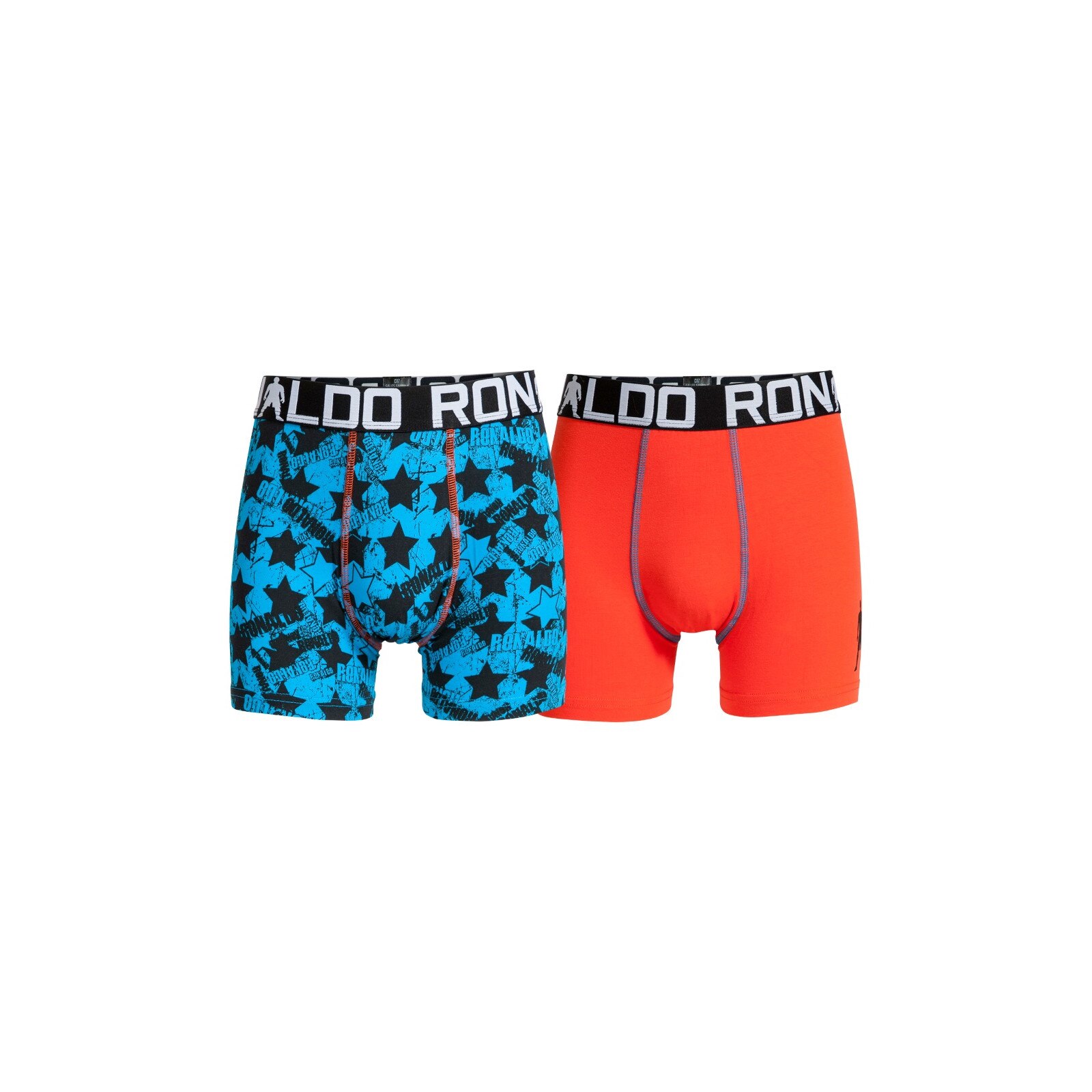 Boxeri Cristiano Ronaldo, CR7 Boy’s, Bleumarin-Oranj, Set 2 buc