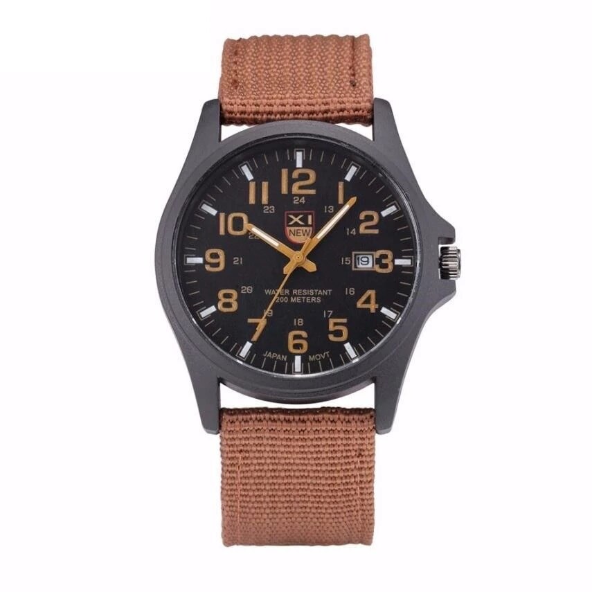 Ceas barbatesc casual Xinew Safari, maro