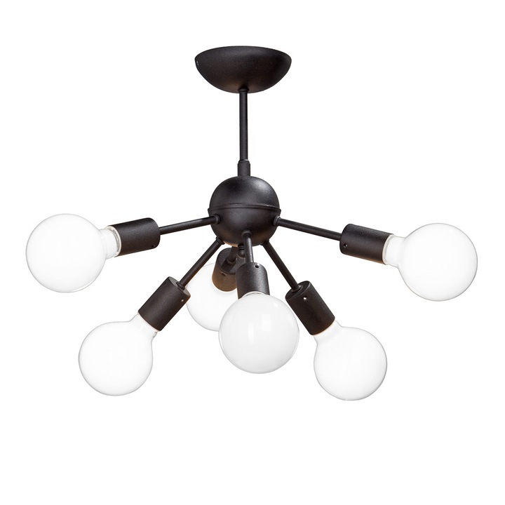 Candelabru Cojom Sfera 6XE27, neagra