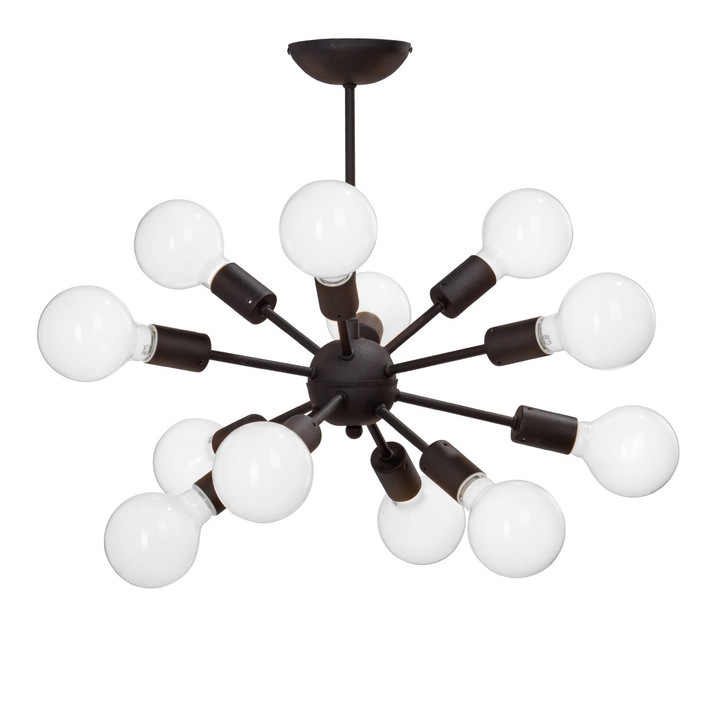 Candelabru Cojom Sfera neagra, 12XE27