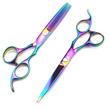 Set Foarfeca Tuns si Filat Profesionala,Frizerie,Salon,Marime 6 inch model cameleon,Pieptane Set Foarfeca Tuns si Filat Profesionala,Frizerie,Salon,Marime 6 inch model cameleon,Pieptane