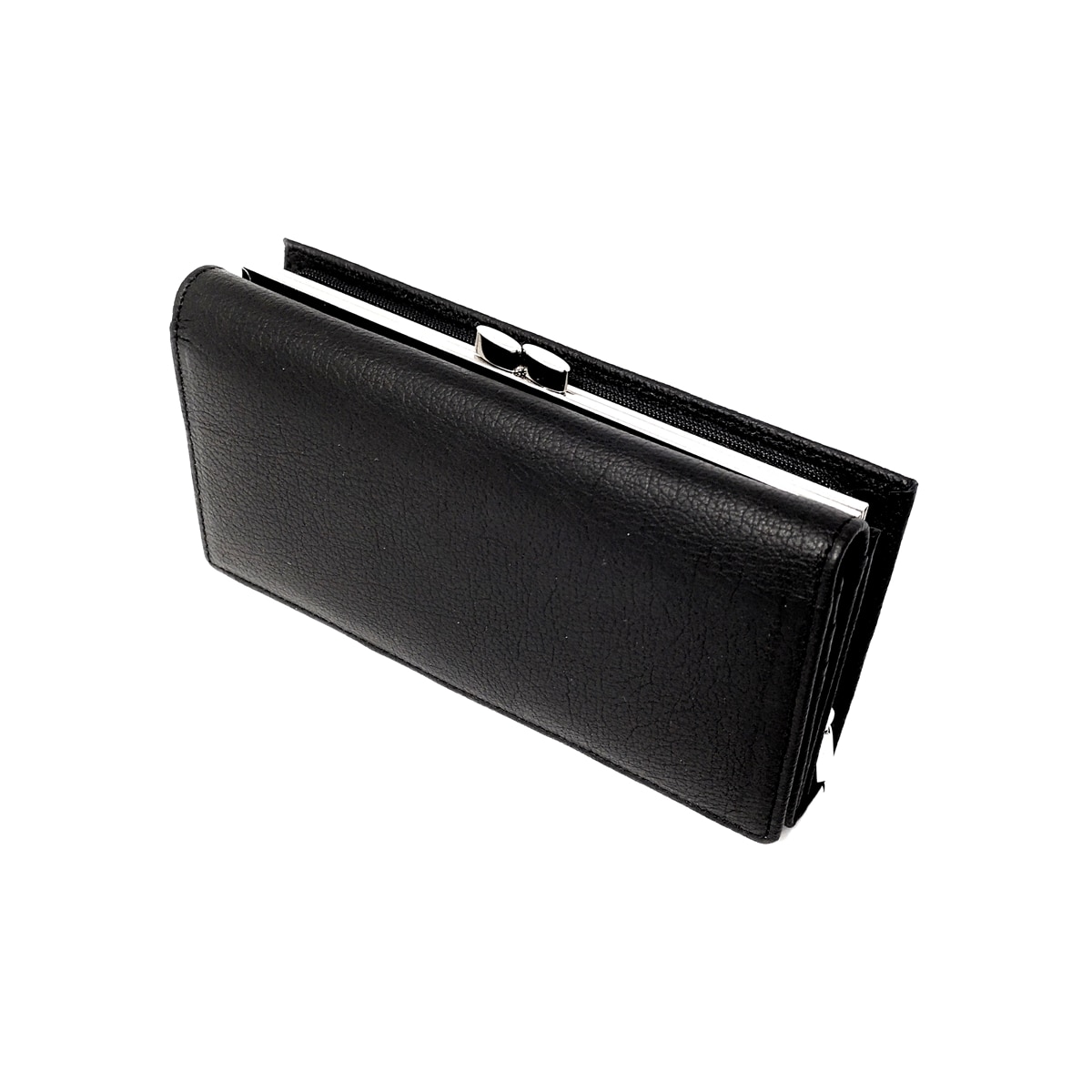 Portofel de dama, Hassion ,1519 negru din piele naturala