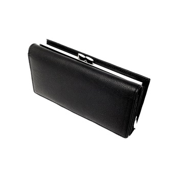 Portofel de dama, Hassion ,1519 negru din piele naturala Portofel de dama, Hassion ,1519 negru din piele naturala