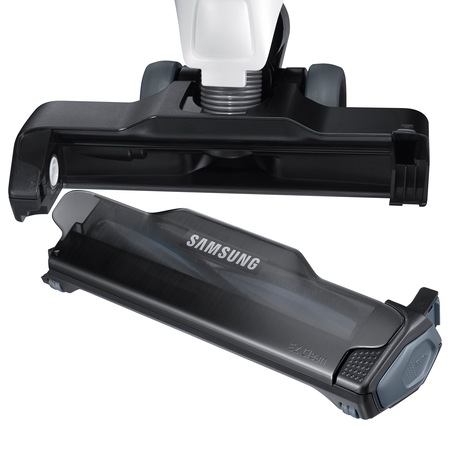 Aspirator vertical Samsung VS60K6050KW/GE, 21.6V, Cyclone Force, EZ Clean Brush, 30min, Alb