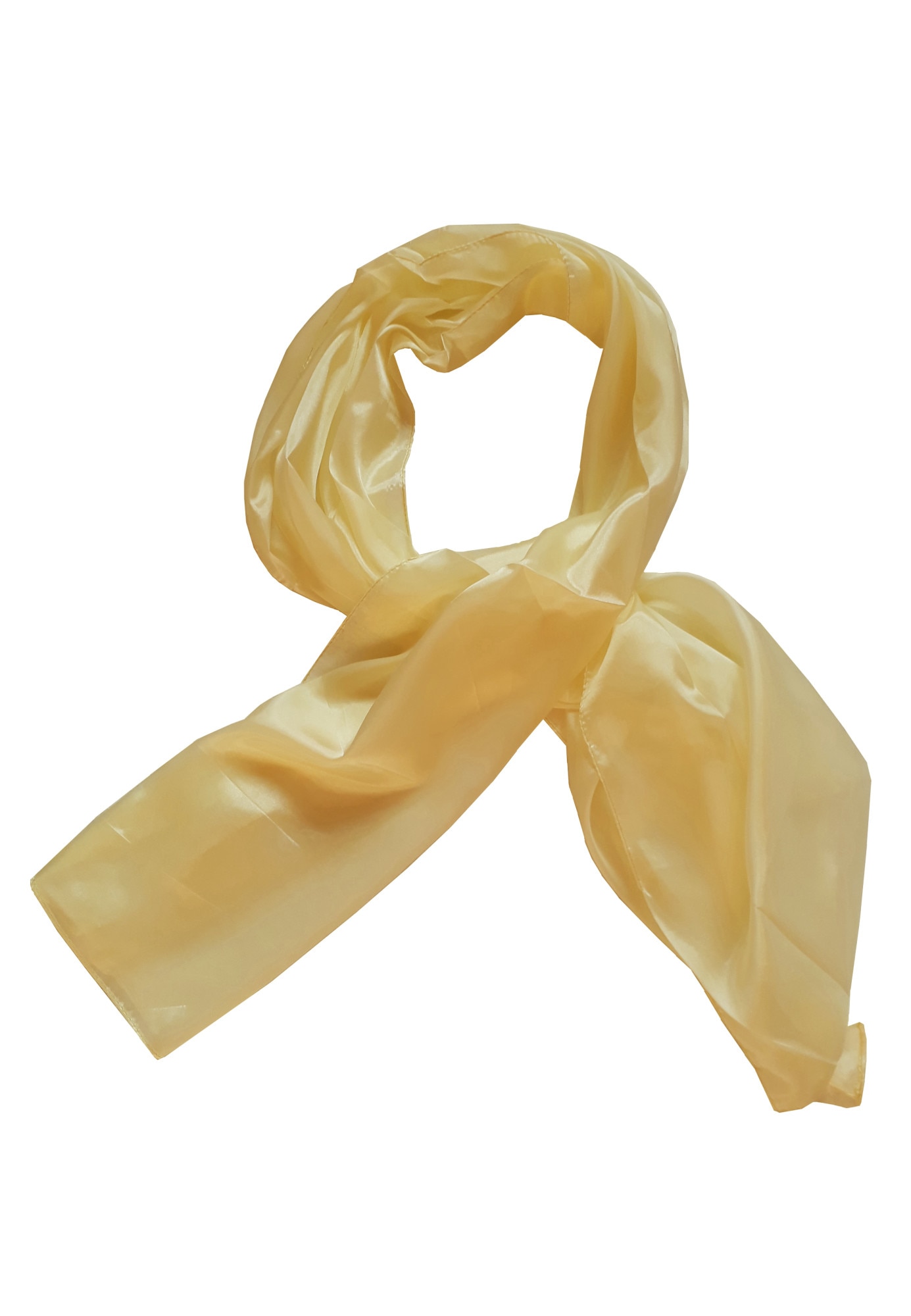 Esarfa matase Lakshmi shop, auriu deschis, 160 x 60 cm